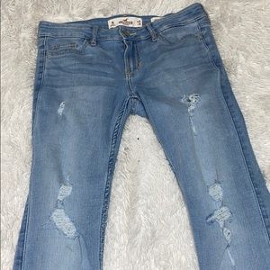 Hollister Ripped Low Rise Super Skinny Jeans